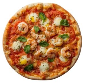 pizza aux crevettes